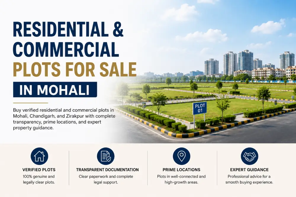 See Residential and Commercial Plots in Mohali, Chandigarh with Tricity Realtors Builders trcity